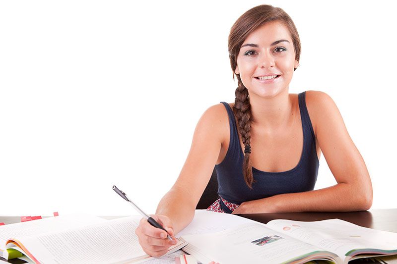Girl Studying